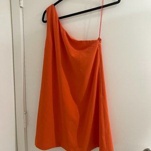 Orange Alice + Olivia Dress - One Shoulder - Size 4